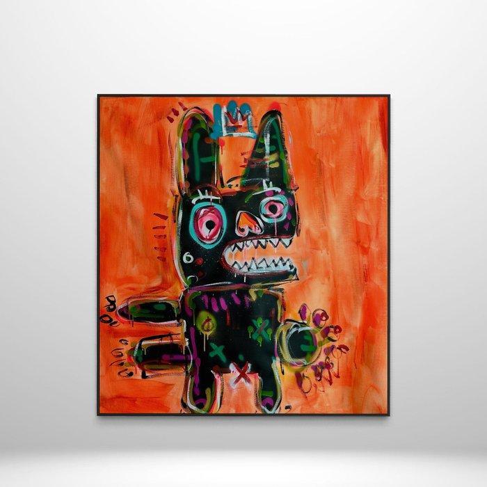 Timo Wedell - Basquiats Baby Rabbit - XL, Antiek en Kunst, Kunst | Schilderijen | Modern
