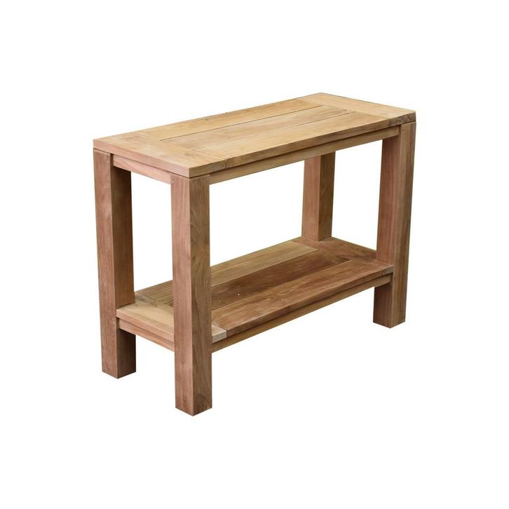 Legno side table 100x42xH75 cm teak, Tuin en Terras, Tuintafels, Nieuw, Teakhout, Ophalen of Verzenden