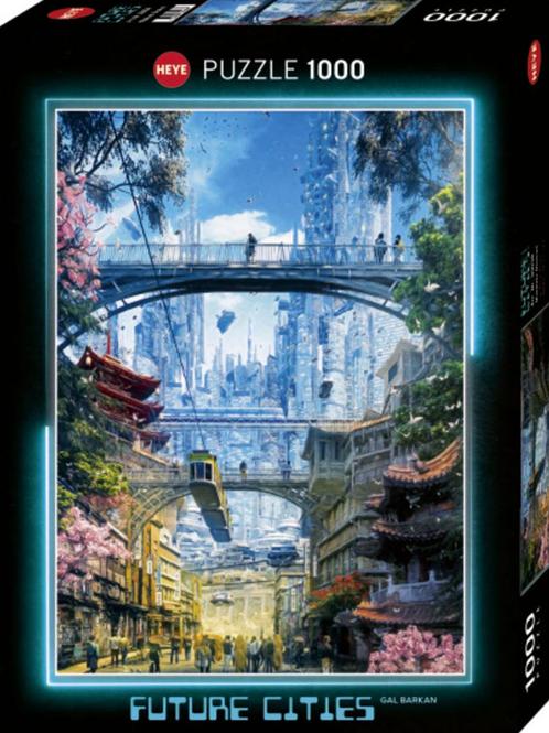 Future Cities - Markets District Puzzel (1000 stukjes) |, Hobby en Vrije tijd, Denksport en Puzzels, Nieuw, Verzenden
