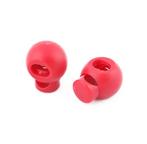 Bevestigingsclip met veer - Enkel gat - 16mm bol - Rood, Ophalen of Verzenden, Nieuw