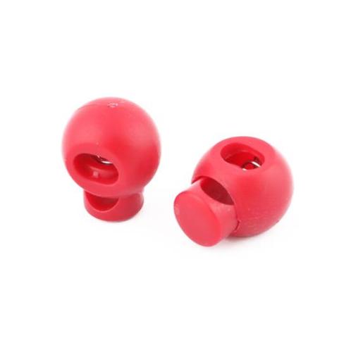 Bevestigingsclip met veer - Enkel gat - 16mm bol - Rood, Doe-het-zelf en Verbouw, Overige Doe-het-zelf en Verbouw, Nieuw, Ophalen of Verzenden