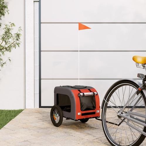 vidaXL Oranje Hondenwagen Oranje Polyester en staal 124 x 53, Dieren en Toebehoren, Overige Dieren-accessoires, Nieuw, Verzenden