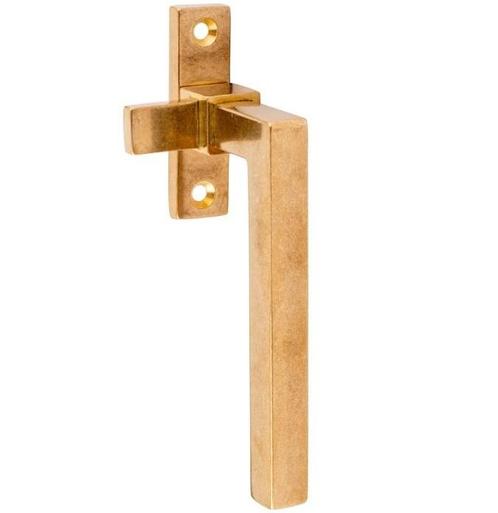Raamboom Met sluitplaat rechts Kare messing antiek, Doe-het-zelf en Verbouw, Glas en Ramen, Verzenden