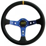 QSP Sportstuur Leder 90mm Diep Deep Dish Blauw B5617, Nieuw