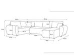 *ACTIE* Slaapbank met opbergruimte Max - U-bank L- Hoekbank, Verzenden, Nieuw