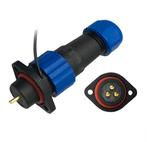 Male + chassis connector - 24V - waterdichte kabelverbinder, Ophalen of Verzenden, Nieuw, Stekker