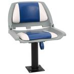 vidaXL 2-delige Bootstoelenset inklapbaar 48x51x41 cm blauw, Watersport en Boten, Bootonderdelen, Verzenden, Nieuw