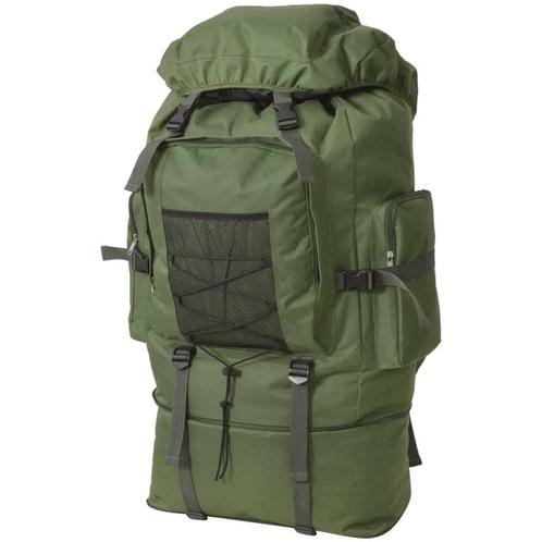 vidaXL Rugzak legerstijl XXL 100 L groen, Sieraden, Tassen en Uiterlijk, Tassen | Rugtassen, Nieuw, Verzenden