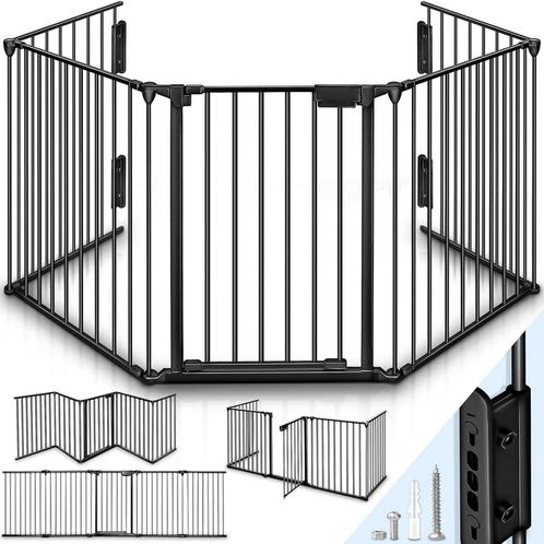 KIDUKU® Traphekje - Veiligheidshekje - 240cm - Zwart, Kinderen en Baby's, Autostoeltjes, Nieuw, Verzenden