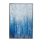 *WOONWINKEL* Kare Design Rain Shower Groot Schilderij Blauw, Nieuw, Verzenden