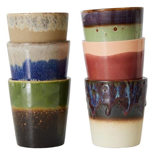20% Korting | HKliving 70s Mok, Huis en Inrichting, Keuken | Servies, Zo goed als nieuw, Overige materialen, Verzenden