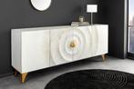 Handgemaakt dressoir GOLDEN SUNSET 180 cm witgouden, Ophalen of Verzenden, Nieuw
