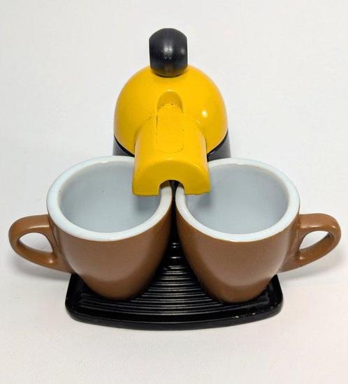 Mini Bar con tazzine - Koffiezetapparaat (3) - Keramiek,, Antiek en Kunst, Antiek | Wandborden en Tegels