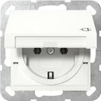 Gira Systeem 55 Schuko Stopcontact Met Scharnierende, Verzenden, Nieuw, Overige typen
