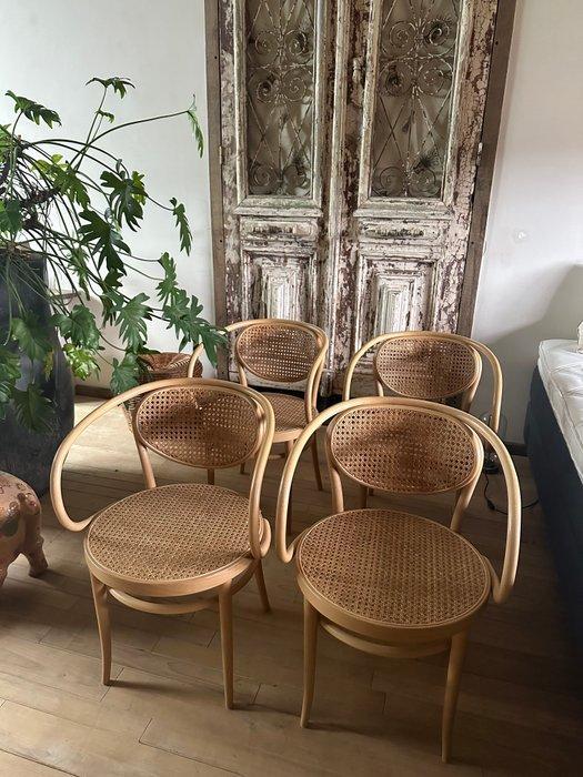 Thonet - Eetkamerstoel (4) - THONET 21 - Beuken, Antiek en Kunst, Antiek | Meubels | Stoelen en Banken