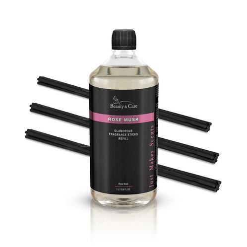 Beauty & Care Rozenmusk geurstokjes 1 L met 30 stokjes.  new, Huis en Inrichting, Badkamer | Badtextiel en Accessoires, Overige typen