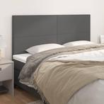 vidaXL Hoofdborden 4 st 90x5x78/88 cm kunstleer grijs, Verzenden, Nieuw, Grijs, Overige materialen