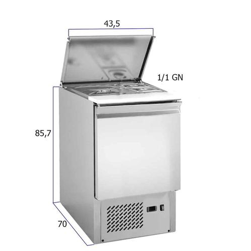 HCB Basic-line Saladette koelwerkbank - 1 deur - 43,5 cm -, Zakelijke goederen, Horeca | Keukenapparatuur, Nieuw in verpakking