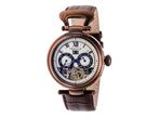 Heritor Automatic Ganzi Semi-Skelet Horloge met Leren Band -, Verzenden, Nieuw