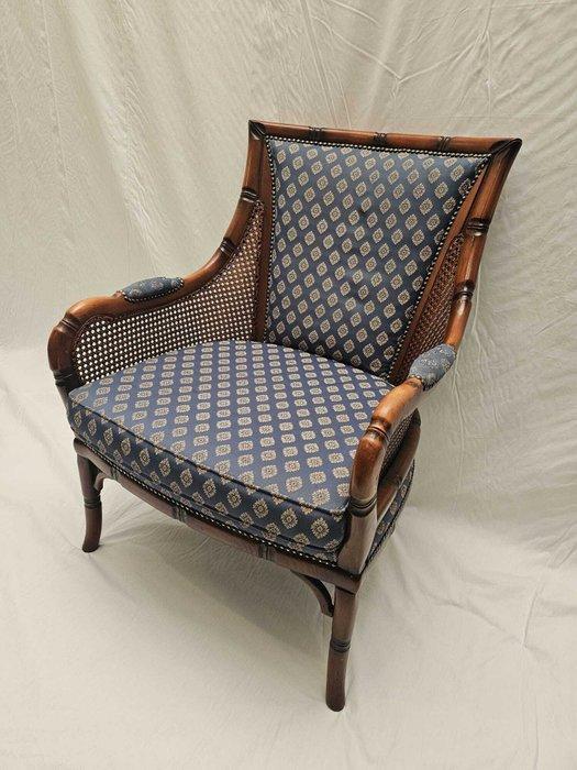 Fauteuil - Antiek Louis Stijl Fauteuil met Cannezijdes en, Antiek en Kunst, Curiosa en Brocante