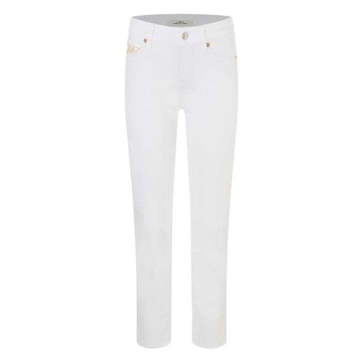 Cambio • Piper Short jeans wit • 36, Kleding | Dames, Spijkerbroeken en Jeans, Wit, Nieuw, Verzenden