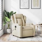 vidaXL Massagestoel met crèmekleurige stof, Huis en Inrichting, Fauteuils, Verzenden, Nieuw