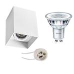 Voordeelset: Opbouwspot Set - Pragmi Luxina Pro - GU10, Metaal of Aluminium, Nieuw, Ophalen of Verzenden, Led