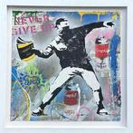 Mr Brainwash (1966) - Banksy Thrower (original artwork), Antiek en Kunst, Kunst | Schilderijen | Modern
