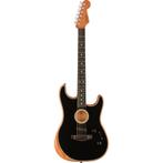 Fender American Acoustasonic Stratocaster Black met gigbag, Verzenden, Nieuw