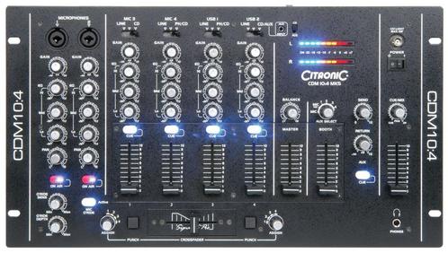 Citronic CDM10:4 MK5 4 Kanaals USB Mixer, Muziek en Instrumenten, Microfoons, Overige typen, Nieuw, Verzenden
