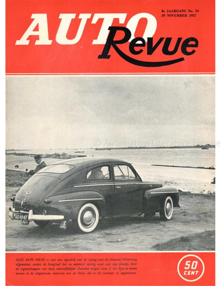 1957 AUTO REVUE MAGAZINE 24 NEDERLANDS, Boeken, Auto's | Folders en Tijdschriften