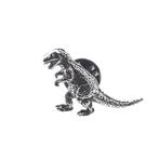 Zilveren button van een Dinosaurus |  T-Rex