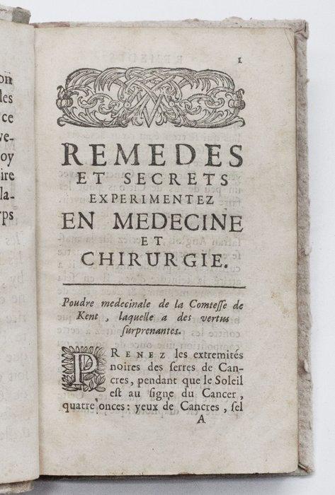 Digby - Remedes Souverains et Secrets Experimentez - 1684, Antiek en Kunst, Antiek | Boeken en Bijbels