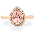 Zonder minimumprijs - Ring - 14 karaat Roségoud - 1.21ct., Nieuw