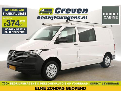 Volkswagen Transporter 2.0 TDI L2H1 140PK DC Airco €374pm, Auto's, Bestelauto's, Handgeschakeld, Diesel, Wit, Volkswagen, Verzenden