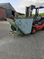 Kiepbak kantelbak spanenbak heftruck 1400 liter, Voorzetapparatuur