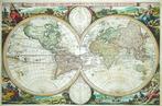 Wereldkaart - Wereldkaart; Visscher - Orbis Terrarum Tabula, Boeken, Atlassen en Landkaarten, Nieuw