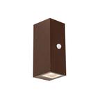 Wandlamp roestbruin 2-lichts AR70 IP44 met bewegingssensor -, Nieuw, Minder dan 50 watt