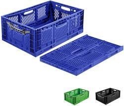 Klapkrat industrieel, krat opvouwbaar, krat 60x40x23, Doe-het-zelf en Verbouw, Kratten en Dozen, 50 tot 75 cm, Opvouwbaar, Nieuw