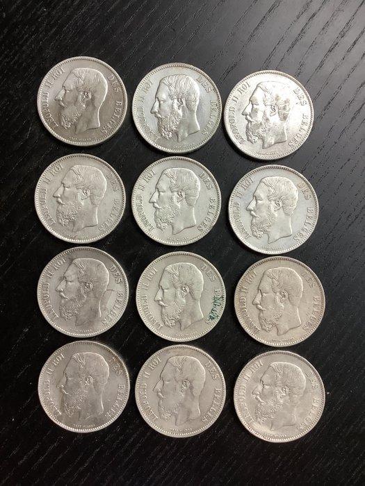 België. Leopold II. 5 Francs 1869 (Zonder Minimumprijs), Postzegels en Munten, Munten | Nederland