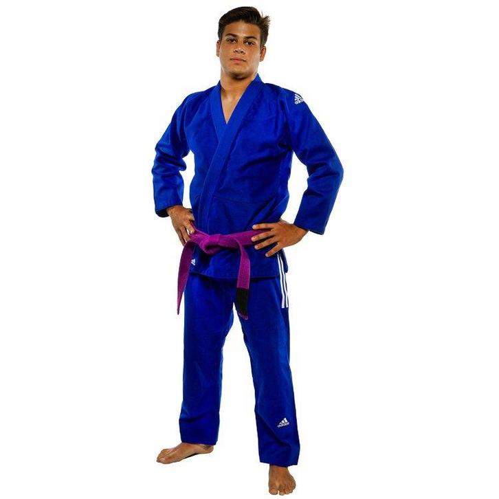 Adidas BJJ Champion IBJJF Blauw (Maat: 190 - 200), Sport en Fitness, Vechtsporten en Zelfverdediging, Vechtsportpak, Nieuw, Jiu-Jitsu