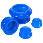 Cupping set van 4 om doorbloeding te stimuleren siliconen, Ophalen of Verzenden, Nieuw