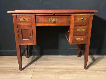 Bureau - Hout, Messing beschikbaar voor biedingen