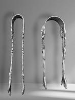 Pair of Antique Silver Sugar Tongs – GEWE MS – 830 Silver –, Antiek en Kunst, Antiek | Goud en Zilver