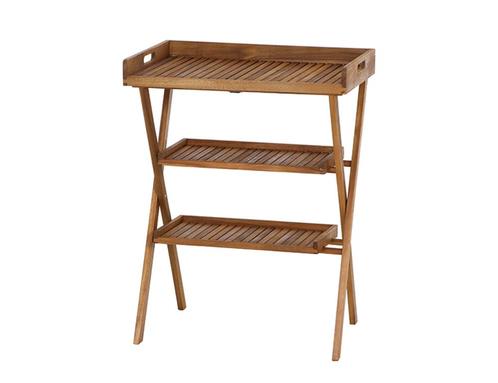 Siena Garden Caruna Tablett 70x45x91 cm Acacia Naturel -, Tuin en Terras, Tuintafels, Ophalen of Verzenden