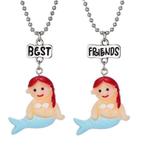 Fako Bijoux® - Vriendschapsketting - Zeemeermin - BFF, Sieraden, Tassen en Uiterlijk, Kettingen, Nieuw, Verzenden