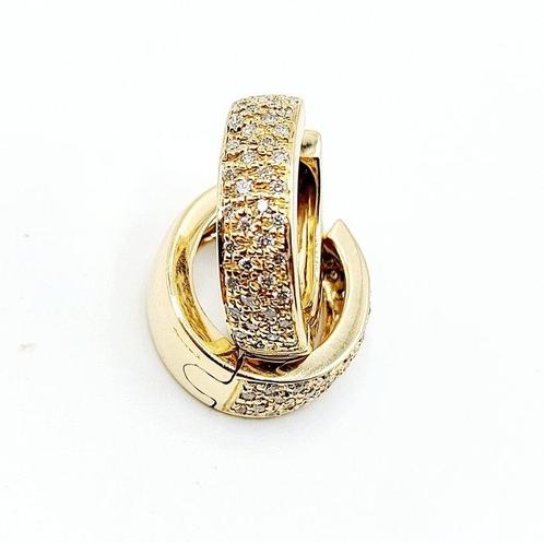 Oorbellen - 18 karaat Geel goud Diamant (Natuurlijk), Sieraden, Tassen en Uiterlijk, Oorbellen