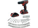 BLACK+DECKER BDCD18BAFC-QW Accuboormachine kit - 18V - 80, Doe-het-zelf en Verbouw, Verzenden, Zo goed als nieuw