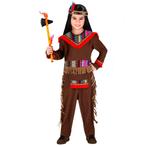 Indianen Kostuum Bruin Rood Jongen, Verzenden, Nieuw