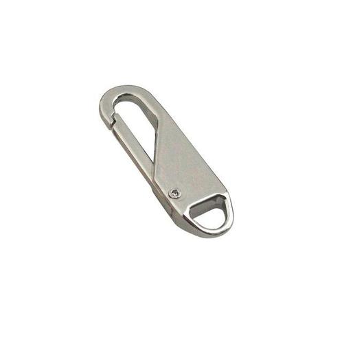 Metalen ritstrekker - 37mm - Zilver - Per stuk, Doe-het-zelf en Verbouw, Overige Doe-het-zelf en Verbouw, Nieuw, Ophalen of Verzenden